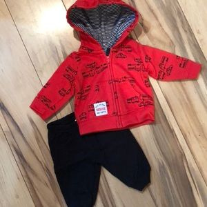 Pants and hoodie set size newborn